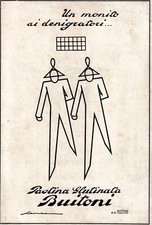 PUBBLICITÀ 1929 BUITONI PASTINA GLUTINATA - FEDERICO SENECA - FUTURISMO ART DÉCO