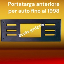 Porta Targa Auto Portatarga Anteriore fino al 1998 in Plastica Nera Universale