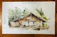 Vecchia stampa "Baita di