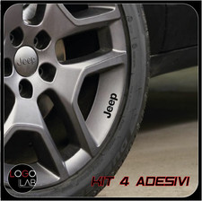 KIT 4 ADESIVI LOGO JEEP per