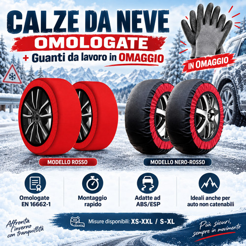 Calze neve auto en16662 - calze, da