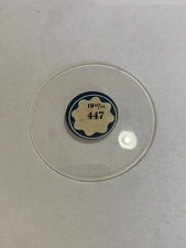 DUF OPEN FACE Orologio da tasca in vetro cristallo NOS 447 19