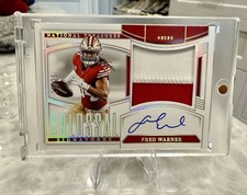 2024 Panini National Treasures Fred Warner Patch Holo Argento /25 🏈 SOTTO COMP $