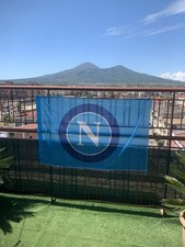 Bandiera del Napoli con Logo