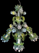 Multicolored chandelier of
