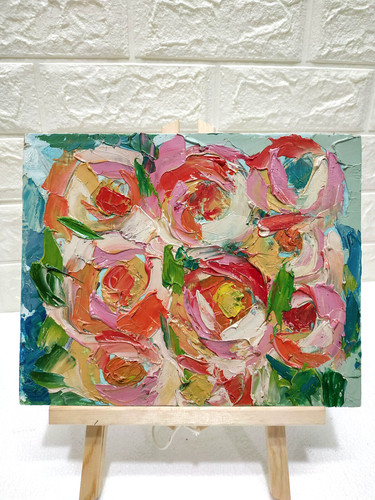 Dipinto olio originale - , colore