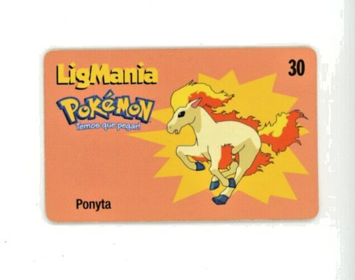 Scheda telefonica ponyta - scheda,