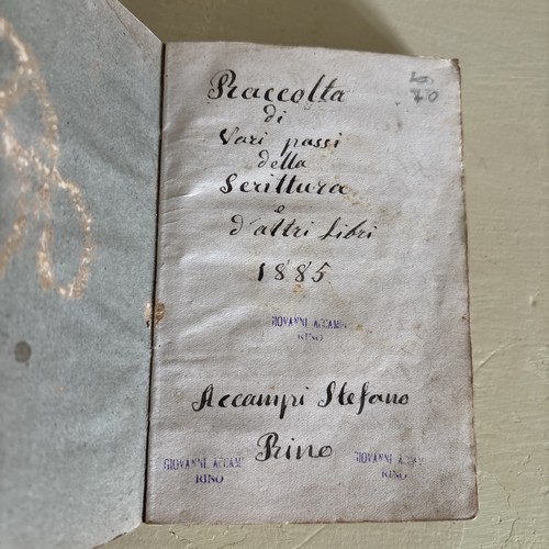Antico libretto raccolta - libretto, di