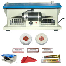 "Kit buffing lucidatura gioielli smerigliatrice panca + albero di trasmissione flessibile 150 W 6" 