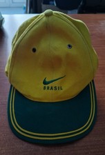 Baseball Cap Vintage Soccer  Team Brasil Strapback  By Nike Anni 90 -Usato