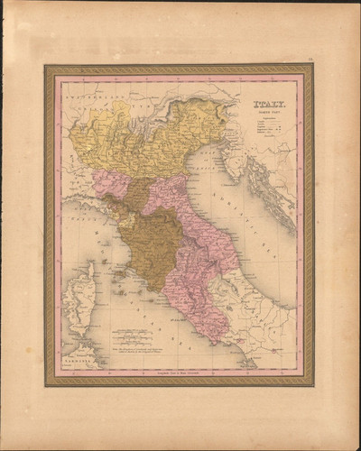 1849 nord italia - italia, mitchell