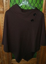 Coprispalla  poncho donna, nero, 50% lana 50% mohair, taglia Unica, usato