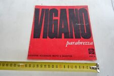 brochure Viganò parabrezza Vespa 150 GS Lambretta Paperino 1964