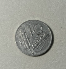 RARA MONETA 10 LIRE 1954 - REPUBBLICA ITALIANA - G.ROMAGNOLI -SPIGHE / ARATRO 