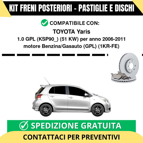 Kit freni posteriori per - freni,