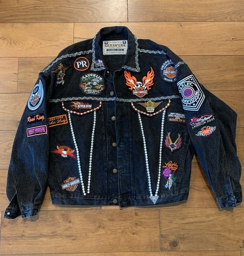 Giacca biker vintage guess - biker,