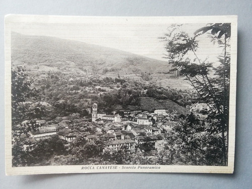 Cartolina rocca canavese 1952 - rocca,