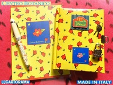 ? Vintage CENTRO BOTANICO Naj Oleari DIARIO segreto lucchetto QUADERNO PENNA ?