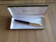 PENNA STILOGRAFICA SHEAFFER PLACCATA ORO PENNINO ORO 14 KT SCATOLA