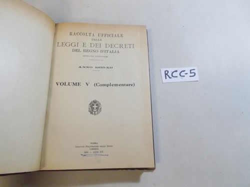 Raccolta ufficiale leggi - raccolta,