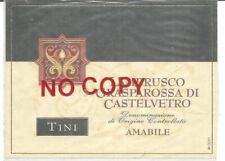 Castelvetro, Cantine Tino, Vino Lambrusco Grasparossa DOC.