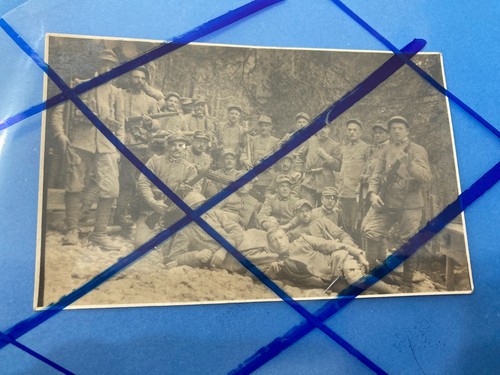 Ww1 foto cartolina gruppo - ww1,