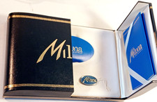 MILUNA-SCATOLA PER GIOIELLI-COLLANE-COLLIER-VINTAGE-CON GARANZIA E COLLARINO