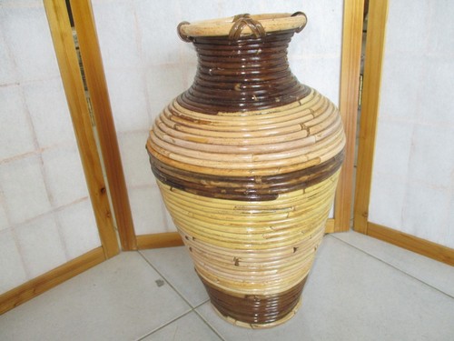 Vaso rattan giunco - vaso, in