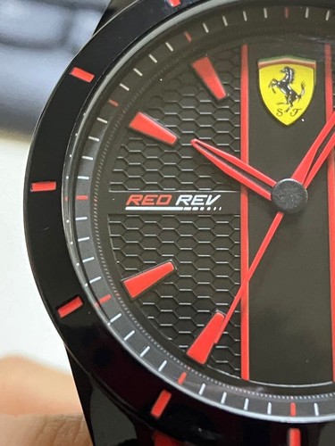 Scuderia ferrari watch red - red, rev