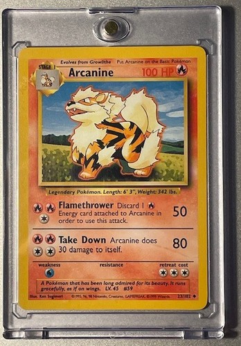 Carta pokemon tcg arcanine - carta,