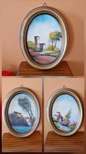Set 3 quadri a olio antichi