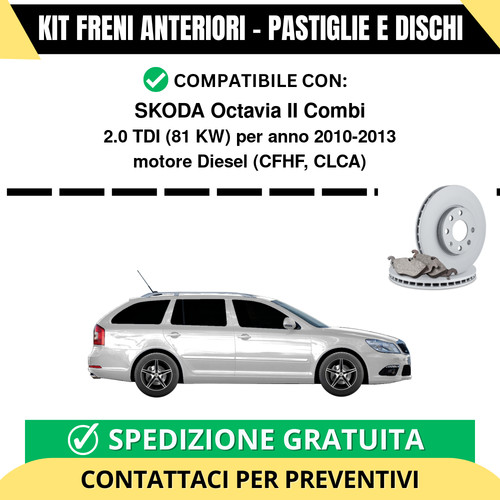 Kit freni anteriori pastiglie - kit,
