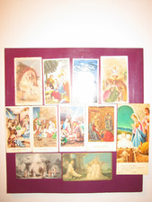 11 IMMAGINETTE GESU' BAMBINO-NATALITA'-SACRA FAMIGLIA-NATALE 1960 E 1980-PRESEPE