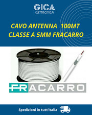 CAVO ANTENNA FRACARRO CLASSE A 5 MM CAVO TV FRACARRO COASSIALE matassa da 100 mt