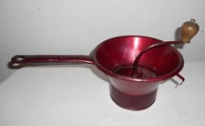 VECCHIO PASSATUTTO MELIOR IN METALLO VERNICIATO RETRO VINTAGE SHABBY CHIC CUCINA