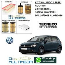 TAGLIANDO 4 FILTRI PER