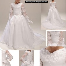 Vestito Damigella Comunione Abito Bambina Girl Party Bridesmaid Dress COM006