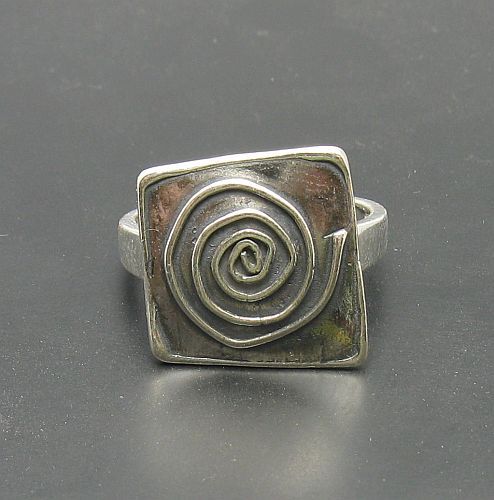 Anello fatto mano argento - a,