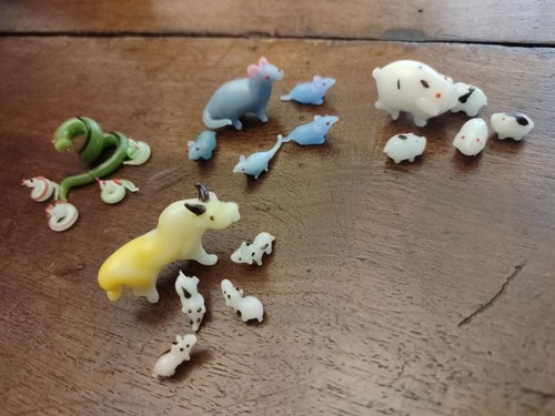 Animali miniatura vetro - animali,