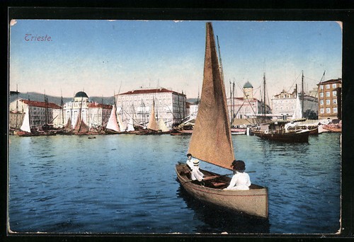 Trieste barca vela - a, nel