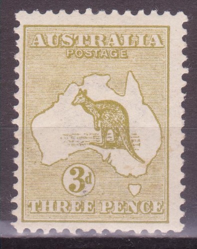 Australia 1913 canguro mapa - 1913,