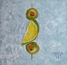 Quadro Natura Morta Cibo Verde