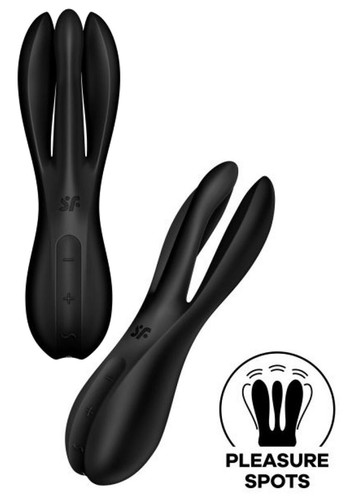 Vibratore triplo silicone - triplo,