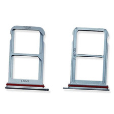 CARRELLO PORTA LETTORE DUAL SIM PER HUAWEI P20 PRO BLU BLUE AZZURRO