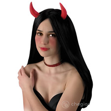 Parrucca Diavolessa con Corna