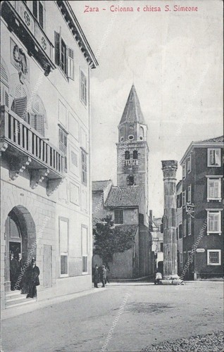 Aq454 cartolina zara colonna - colonna, e