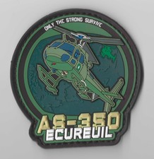 Patch elicottero Pakistan Air Force AS-350 Ecureuil - Solo i forti sopravvivono