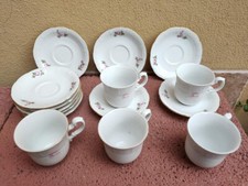 Servizio 10 piattini 5 tazzine THUN Czechoslovakia da Caffe' The vecchi usati