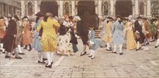 Antica stampa a colori del