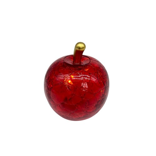 Mela vetro crack rosso - mela,